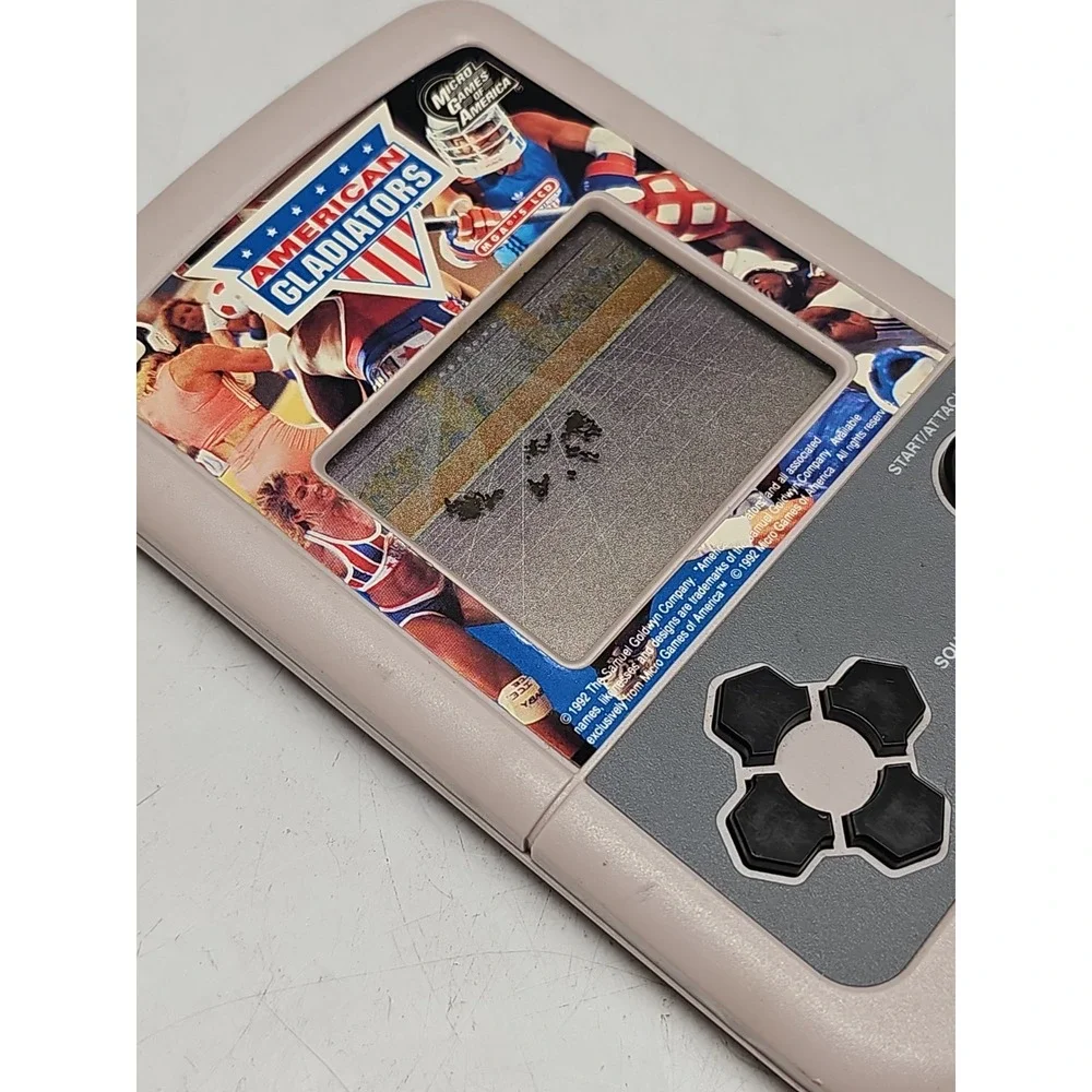 VTG American Gladiators MGA LCD Micro Games USA 1992 Handheld‎
